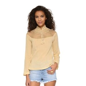 FREE PEOPLE ON THE ISLAND CROCHET TUNIC SIZE MED.   #7782